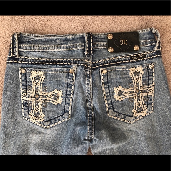 Miss Me Distressed Bootcut Jeans - Picture 4 of 4